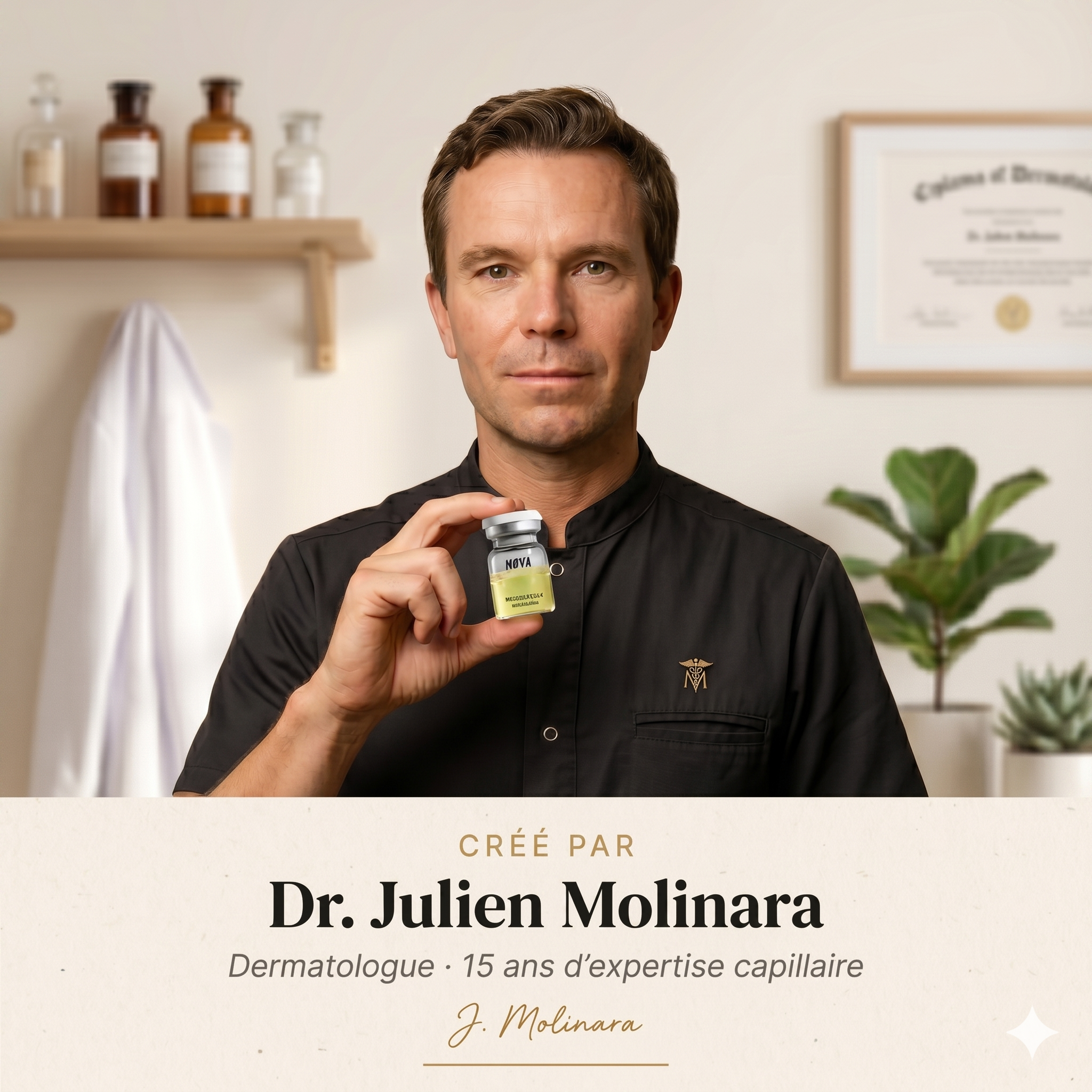 Dr. Julien Molinara, dermatologue expert capillaire, créateur de Nova Infuse